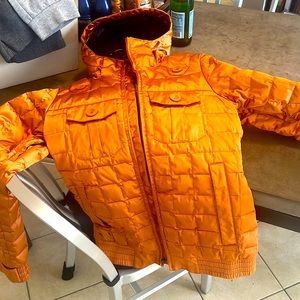 BURTON Rusty orange shimmering ski jacket